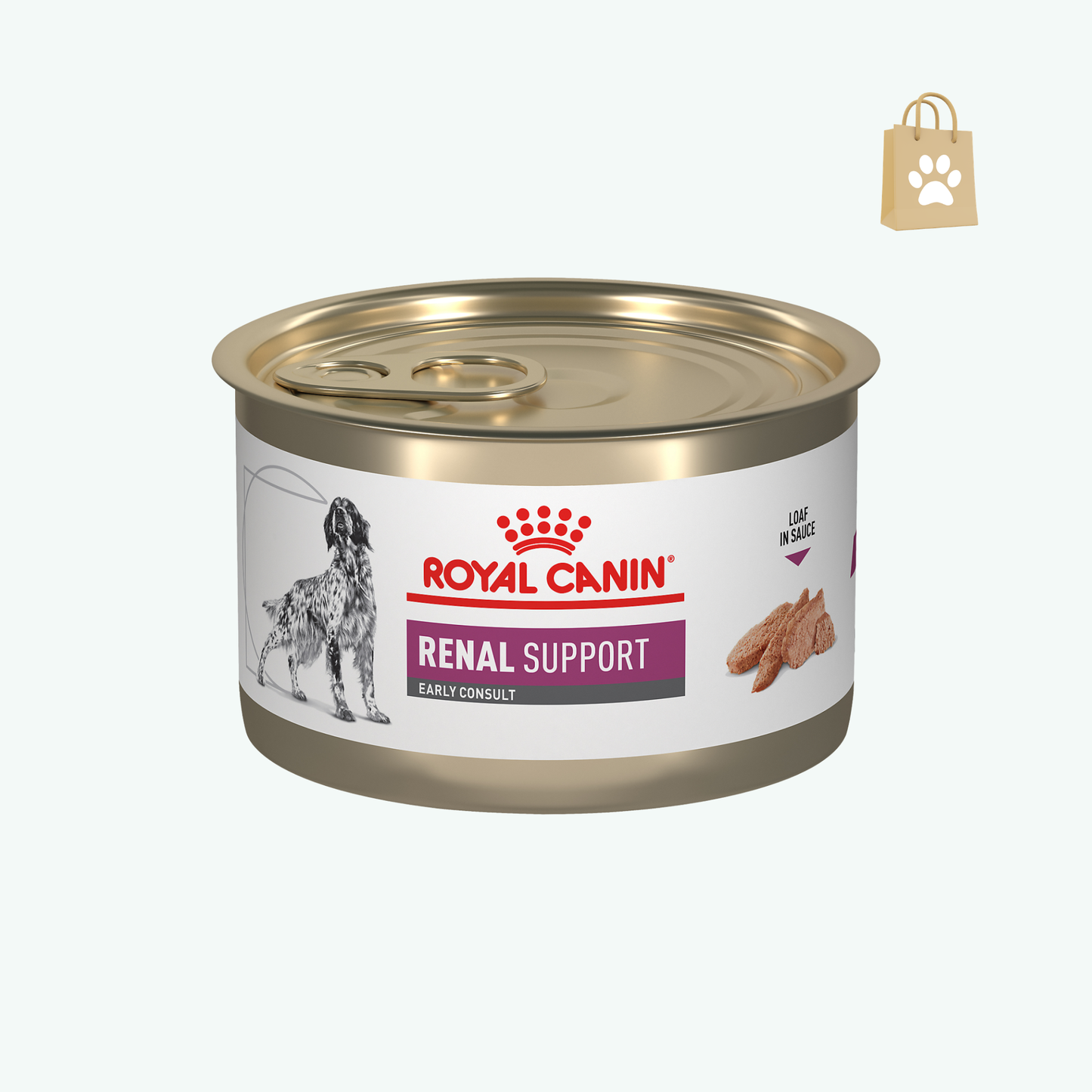 Royal Canin Veterinary Diet Canine Renal Support Early Consult Loaf in Sauce Wet Dog Food 5.2 oz. Case of 24 24 X 5.2 OZ