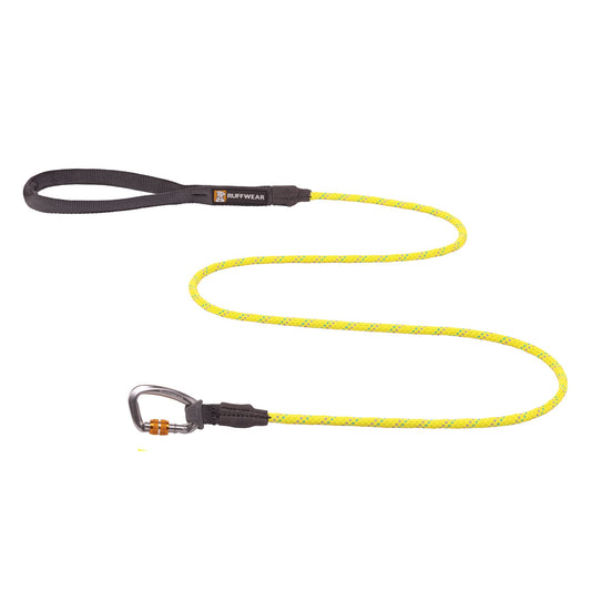 Ruffwear Knot-a-Leash Dog Leash Reflective Rope Lead with Carabiner Lichen Green Small