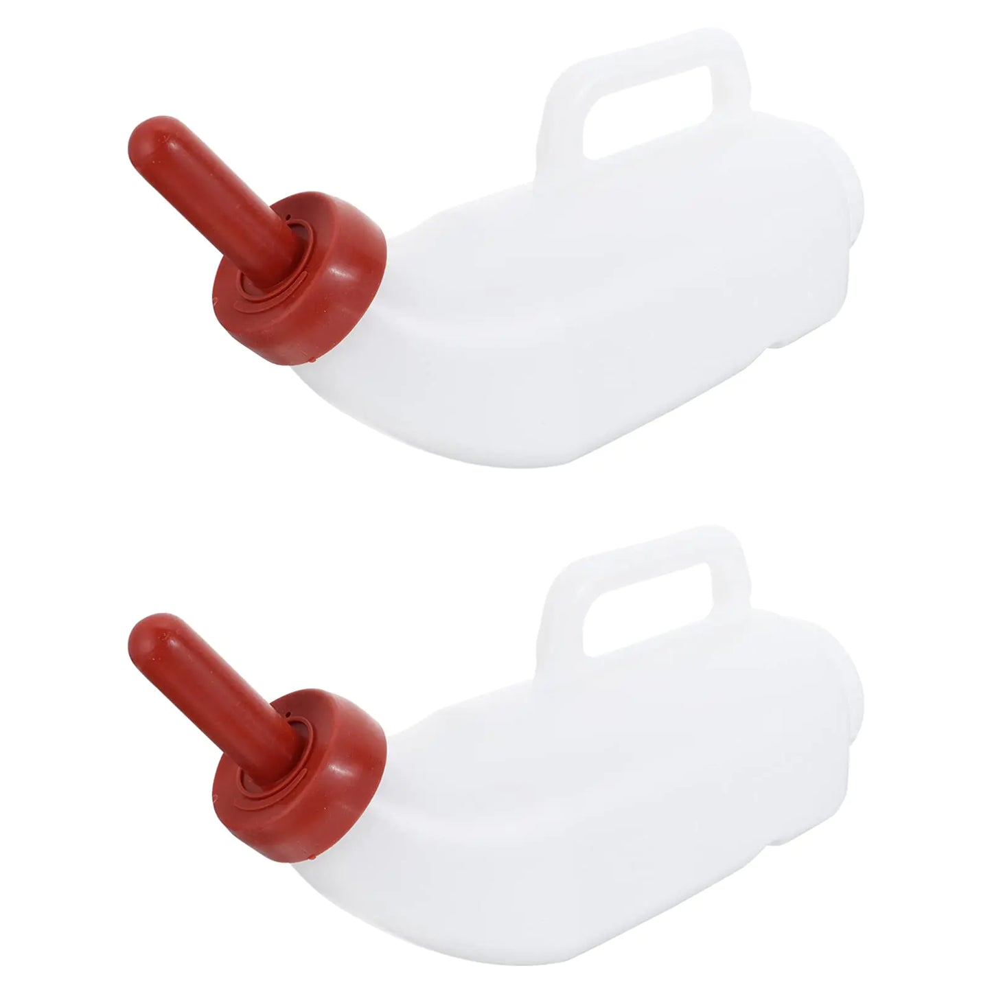 2PCS 68 oz Calves Nurser Bottles with Handle and Silicone  Lamb Cow Feeding Bottle Farm Goats Milk Feeder Livestock Supplies