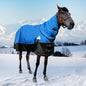 1680 D Horse Blanket Horse Turnout Blanket with Detachable Neck Cover 400g Filling Thicken Horse Sheet Waterproof Snow Proof Blanket for Horse