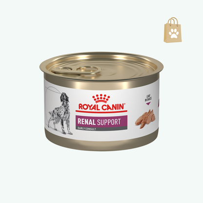 Royal Canin Veterinary Diet Canine Renal Support Early Consult Loaf in Sauce Wet Dog Food 5.2 oz. Case of 24 24 X 5.2 OZ