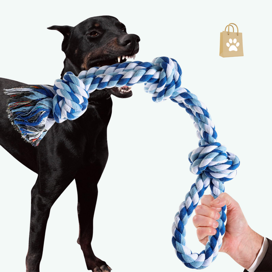 XIGOU Dog Rope Toys Indestructible Dog Toys Dog Chew Toys for Aggressive Chewers Tough Puppy Teething Chew Toys for Boredom Dental Cleaning Tug of War Dog Toy Great for Small to Large Breed