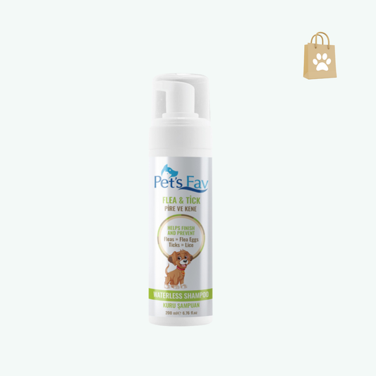 Flea and Tick Waterless Foam Dog Shampoo - Dry Foam Shampoo for Dogs and Pupys-Waterless Foam Dog Shampoo -Natural Dry Foam Shampoo