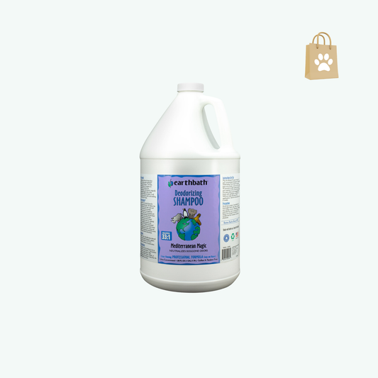 Earthbath Mediterranean Magic Dog Shampoo - Deodorizing Shampoo For Dogs Rosemary Scented Dog Wash Made in USA shampoo for Smelly Dogs Cruelty Free Pet Shampoos - 128 Oz (1 Pack)