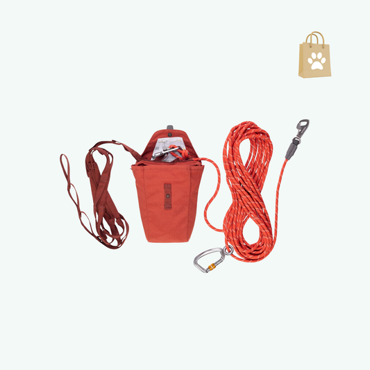Ruffwear Knot-a-Hitch Dog Hitching System Portable Hitch for Campsites Parks and Yards Red Clay