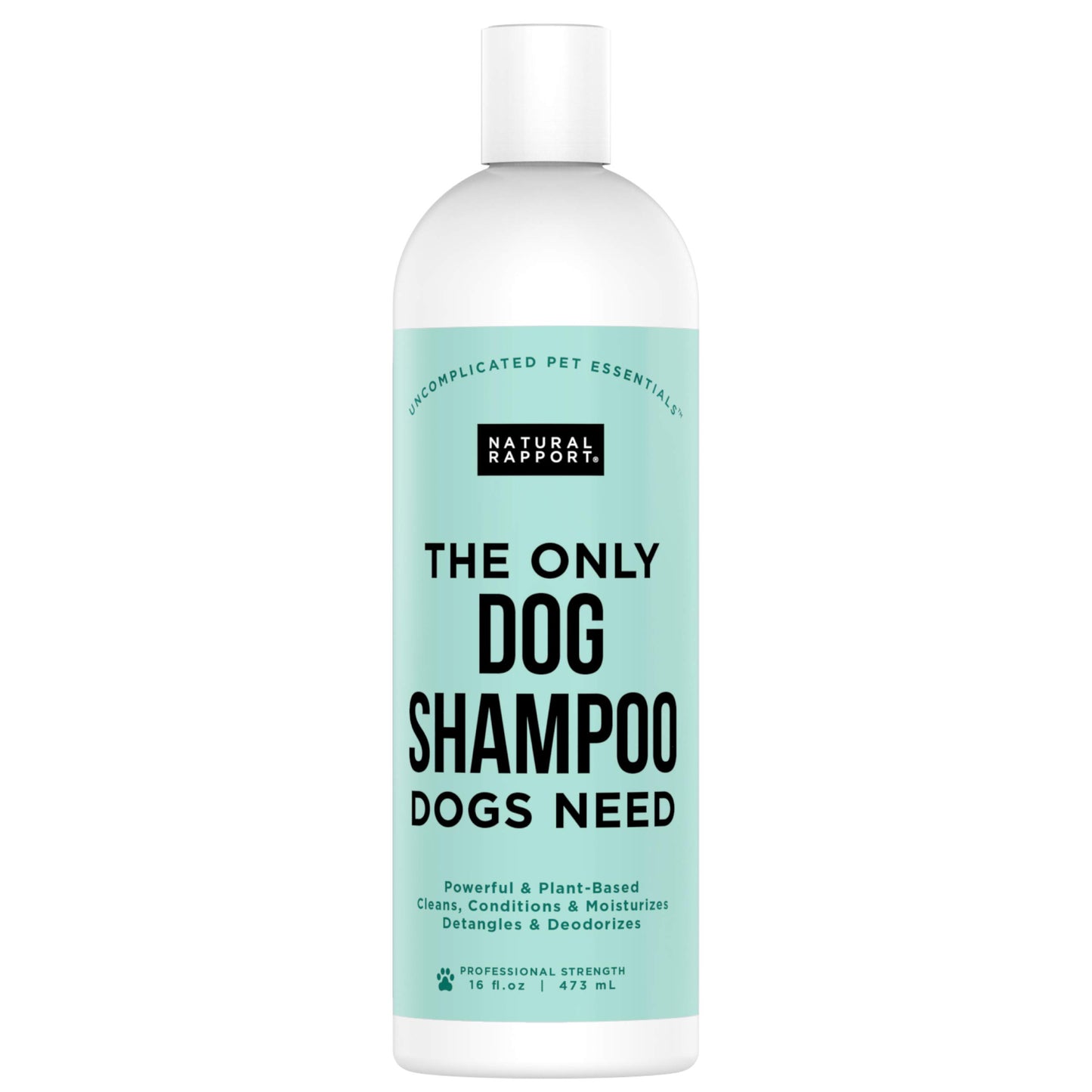Natural Rapport Pet and Dog Shampoo - The Only Dog Shampoo Dogs Need - Complete Wash for Pets All Breeds (16 fl oz.)