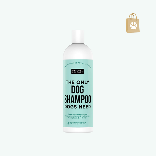 Natural Rapport Pet and Dog Shampoo - The Only Dog Shampoo Dogs Need - Complete Wash for Pets All Breeds (16 fl oz.)