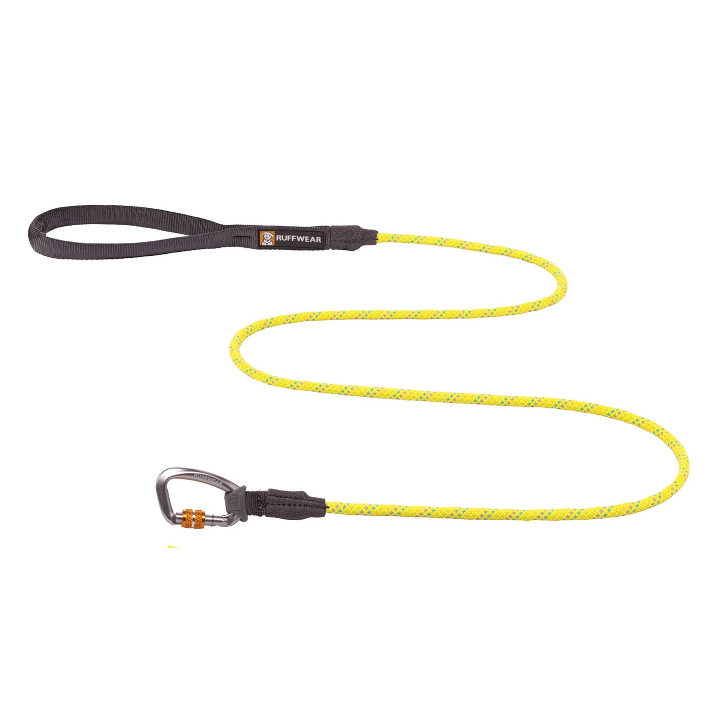 Ruffwear Knot-a-Leash Dog Leash Reflective Rope Lead with Carabiner Lichen Green Small